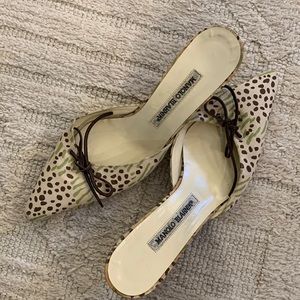 Authentic Manolo Blahnik Mule Heels